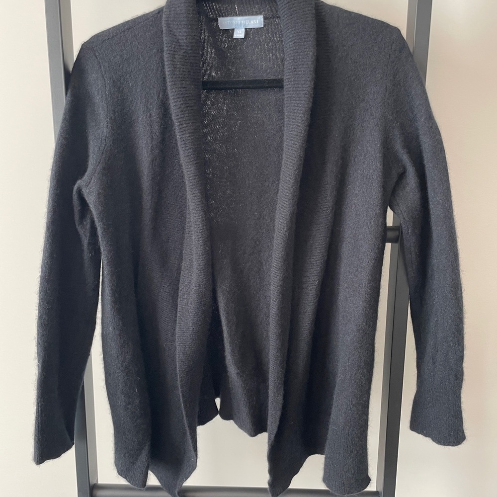 ANTONIO MELANI Charcoal Open Front Cardigan